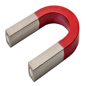 Magnet in shape of horseshoe